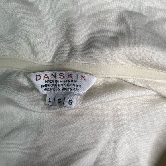 Danskin Cream V-Neck Pullover - Picture 2 of 6